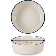 6'lı Toledo Kase 13,5cm Rim Lacivert Rinart