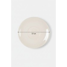 6'lı Valencia Kase Altlığı 17CM Krem Rinart