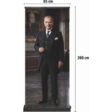 Arte Display Atatürk Poster Baskılı Pro Roll Up Banner 85X200CM No:5