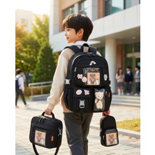Le Style De Marie Tokyo Renkli Kore Çanta 3’lü Okul Seti – Beslenme Çantası ve Kalemlik