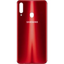 SDT Samsung A20S Arka Batarya Pil Kapağı (Kırmızı)