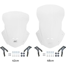 GP Kompozit Honda CRF250L / CRF300L 2013-2020 Uyumlu Tur Camı Şeffaf - 42 cm