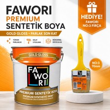 Fawori Premium Sentetik Boya 2,5 kg Gold Gloss Parlak Son Kat Yağlı Boya