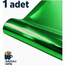 Saygılı Ofis Metalik Aynalı Fon Kartonu. 50X70 Ebat. 250 gr ( 1 Adet ) Yeşil