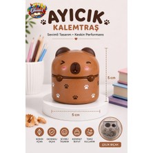 Glanart Sevimli Figürler Metal Hazneli Çift Bıçak Kalemtraş (Jumbo ve Normal Kalemler Için) 1 Adet
