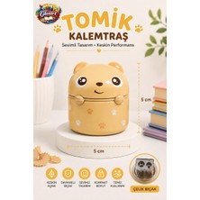 Glanart Sevimli Figürler Metal Hazneli Çift Bıçak Kalemtraş (Jumbo ve Normal Kalemler Için) 1 Adet