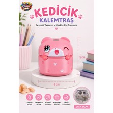 Glanart Sevimli Figürler Metal Hazneli Çift Bıçak Kalemtraş (Jumbo ve Normal Kalemler Için) 1 Adet