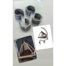 Salıncak Ayağı Pabucu–5,5cm Çap, Zemin Koruyucu Plastik,kaymaz&dayanıklı (4’lü Set)Örümcek Salıncak