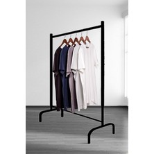 Empressco Ayaklı Askılık Konfeksiyon Askısı Metal Konfeksiyon Elbise Askılığı Eşek Askılık - Siyah
