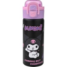 Obm Kuromi Desenli Çelik Matara 600 ml 3828