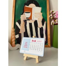 Tiny Stories TR 2027 Renkli Desenli Masa Takvim + Tahta Stand