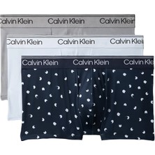 Calvin Klein Erkek Beyaz Calvin Klein Low Rıse Trunk 3pk, 53S Beyaz Erkek 3'lü Boxer