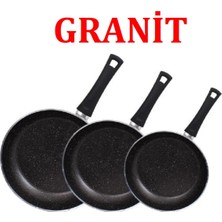 Mehtap 3lü Granit Tava Seti 18-22-26CM