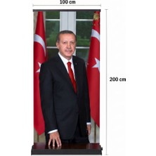 Arte Display Cumhurbaşkanı Poster Baskılı Pro Roll Up Banner 100X200CM No:1