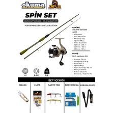 Oslo Magnum 270CM 10-50GR Okuma Outrax 4000 Spin Olta Seti