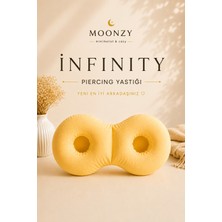 Moonzy Minimalist & Cozy Infinity Piercing Yastığı – Kulak Delikli Uyku Yastığı, Piercing Koruyucu Yan Yatış Yastığı, Çift Kulak Boşluklu