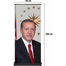 Arte Display Cumhurbaşkanı Poster Baskılı Pro Roll Up Banner 85X200CM No:2