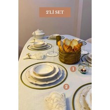 Edora Home 2’li Set Mat Gold 6'lı Supla Yuvarlak Ekmek Sepeti Mutfak Seti