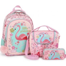 Muggle Flamingo Okul Çantası 3 Lü Set