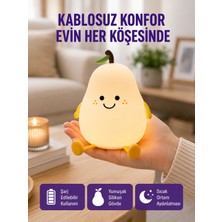Şarjlı Armut Masa Lambası Renk Değiştiren LED Gece Işığı