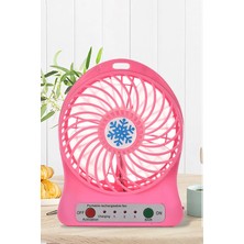 Masa Üstü Klima USB Girişli Metal Serinletici Mini Pilli Vantilatör Fan Ofis, Araç