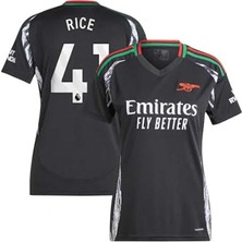 Gladsome Arsenal 2024-25 Yeni Sezon Declan Rice Deplasman Forması (Black)