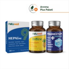 Natuwell Hepaline 30 Tablet ve Broline 30 Kapsül ve Magnezyum Complex 60 Tablet