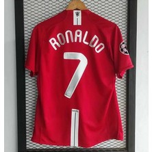 Gladsome Manchester/united 2008 Moskova Şampiyonlar Ligi Finali Cristiano Ronaldo Kısa Kol Forması