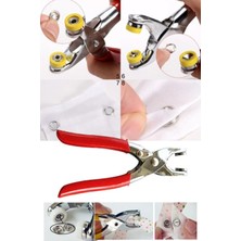 Pratik Düğme Çakma Pensesi Metal Çıtçıtlı Düğme Pensesi ve Düğmesi (25 Set)