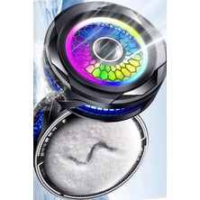 Magsafe Ile Uyumlu Gaming Telefon Soğutucu Fan, Rgb Aydınlatmalı Güçlü Hızlı Soğutucu Fan