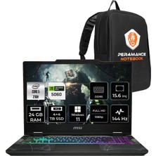 MSI Msı Cyborg 15 Intel Core 5 210H 24GB Ram 4tb+4tb SSD RTX5060/8GB 15.6" Fhd WIN11 Pro Gaming Laptop & Per4 Çanta B2RWFKG207XTRP438