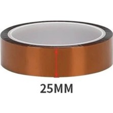 Emay Center Isıya Dayanıklı Kapton Poliimid Bant 25MM 30 Metre Elektronik Yalıtım ve 3D Yazıcı Maskelemesi