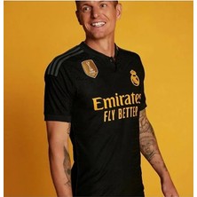 Gladsome Real Madrid 2023/24 Yeni Sezon Toni Kroos Siyah Alternatif Forması (Third Shirt)