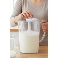 Mikserli Ayran Sürahisi ve 2250 ml Dereceli Ölçü Kabı - 2'si 1 Arada Topaklanma Yapmayan Mikserli