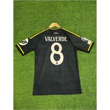 Gladsome Real Madrid 2025/26 Sezonu Valverde Deplasman Forması (Gri)