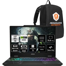 MSI Msı Cyborg 15 Intel Core 5 210H 80GB Ram 512GB SSD RTX5060/8GB 15.6" Fhd WIN11 Pro Gaming Laptop & Per4 Çanta B2RWFKG207XTRP464