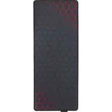 Petek Desen Kırmızı Mouse Pad 70X30 Kaydırmaz Oyuncu Ev Ofis Mousepad Petek Desen