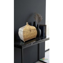 Panalı PNL-MG127 M Gold Metal Dekoratif Kutu