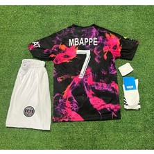 Gladsome Psg 2023/24 Yeni Sezon Kylian Mbappé Eyfel Kuleli Konsept Çocuk Forması 4'lü Set