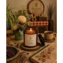 Respira Design Co. %100 Soya Wax Kavanoz Mum - Coffee (Kahve)