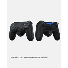 Titreşimli Kablosuz Oyun Kolu – Ps4, Pc, Mobil, Tablet ve Steam Uyumlu
