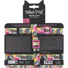 M-Pets Urban Style Graffıtı Active Köpek Göğüs Tasması (M)
