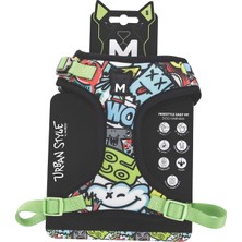 M-Pets Urban Style Multicolor Easy Fit Köpek Göğüs Tasması (S)