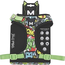 M-Pets Urban Style Multicolor Easy Fit Köpek Göğüs Tasması (M)