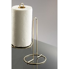 Edora Home Metal Kağıt Havluluk Dolu Çelik Gold Kaplama Dik Havlu Peçetelik