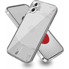 Case World Nothing Phone 1 ile Uyumlu Kapak Kamera Korumalı Süper Silikon Şeffaf Kılıf