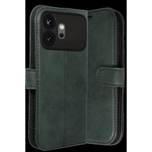 Hace Bazaar Huawei Honor 600 Trend S Plus Kapaklı Kılıf - Yeşil -Hcb
