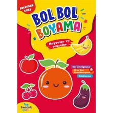 Lisinya Meyveler ve Sebzeler - Kolaydan Zora Bol Bol Boyama
