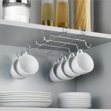Edora Home Dolap Içi 10 kancalı kupa bardak fincan askısı Feronya mutfak, one size