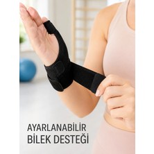 Marsilyan Başparmak Destekli El Bilek Ateli Metal Destekli Ayarlanabilir Bileklik De Quervain